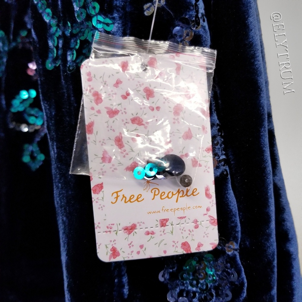 🎉 HP 🎉 Free People Jill's velvet sequin dress - Picture 6 of 8